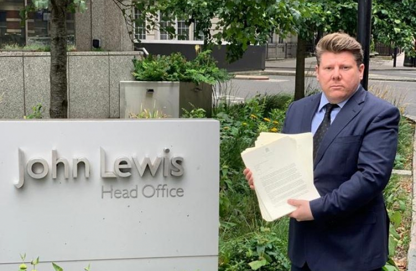 Dean Russell MP outside John Lewis HQ