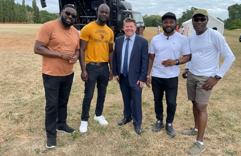 Dean Russell attends Watford Carnival