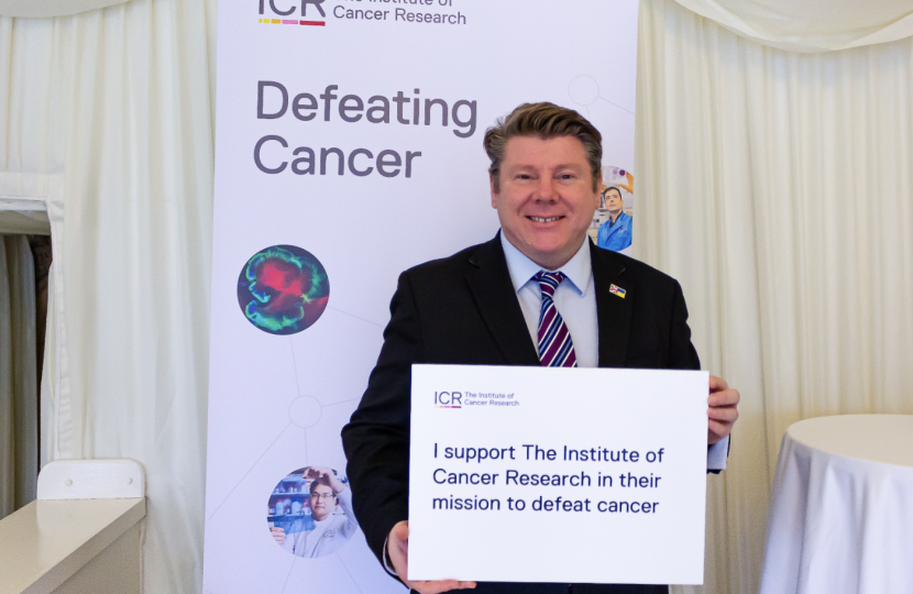 Dean Russell visits Institute of Cancer Research