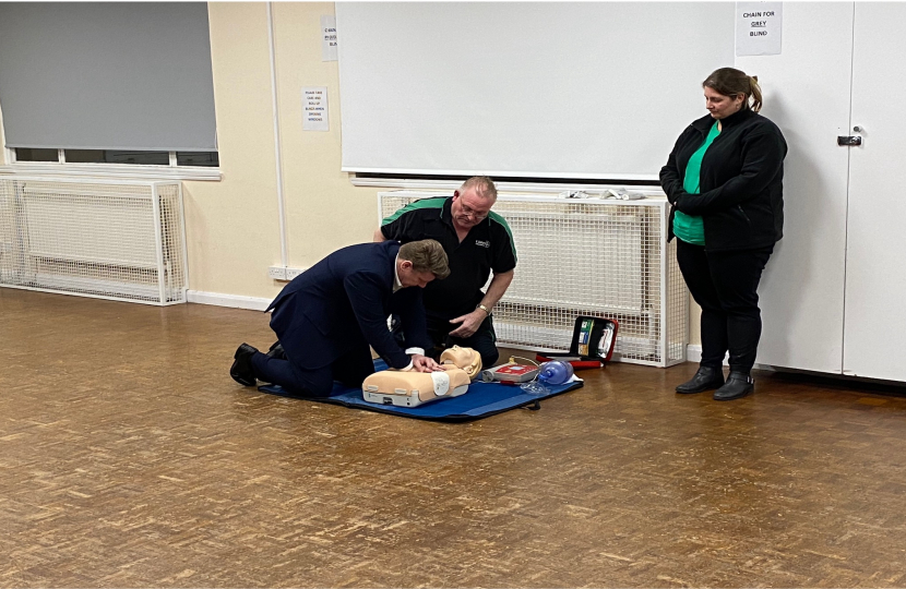 Dean Russell MP at the St John Ambulance event