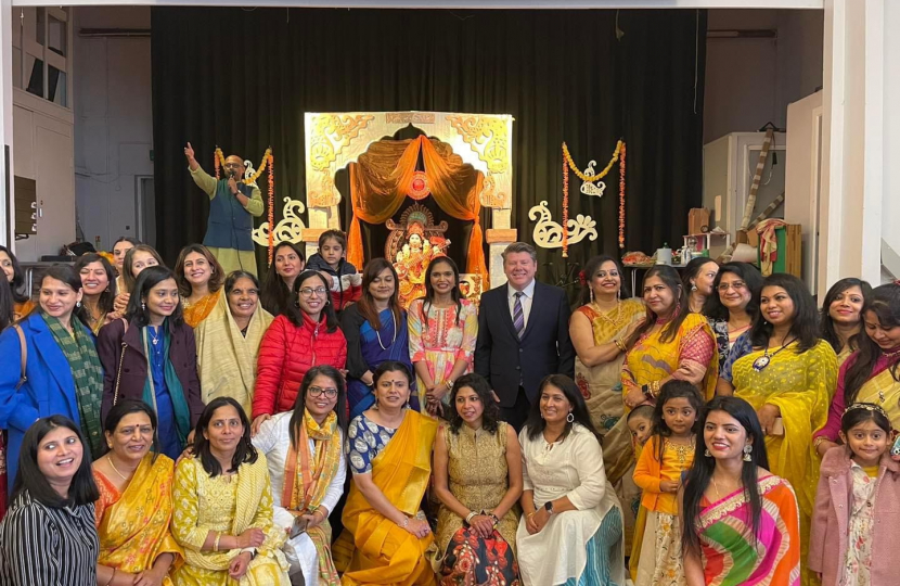 Dean Russell MP at Saraswati Puja Festival in Watford