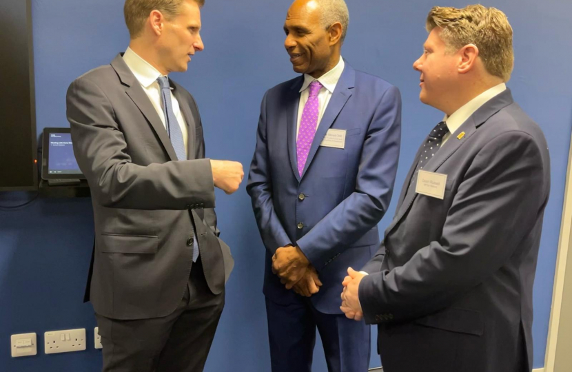 Dean Russell MP at the official opening of Watford Police Station