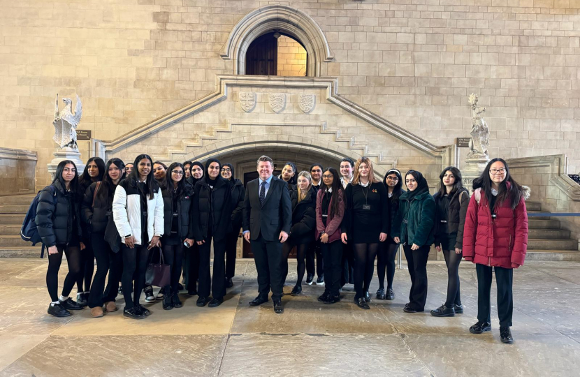 Dean Russell MP with Watford Girls School