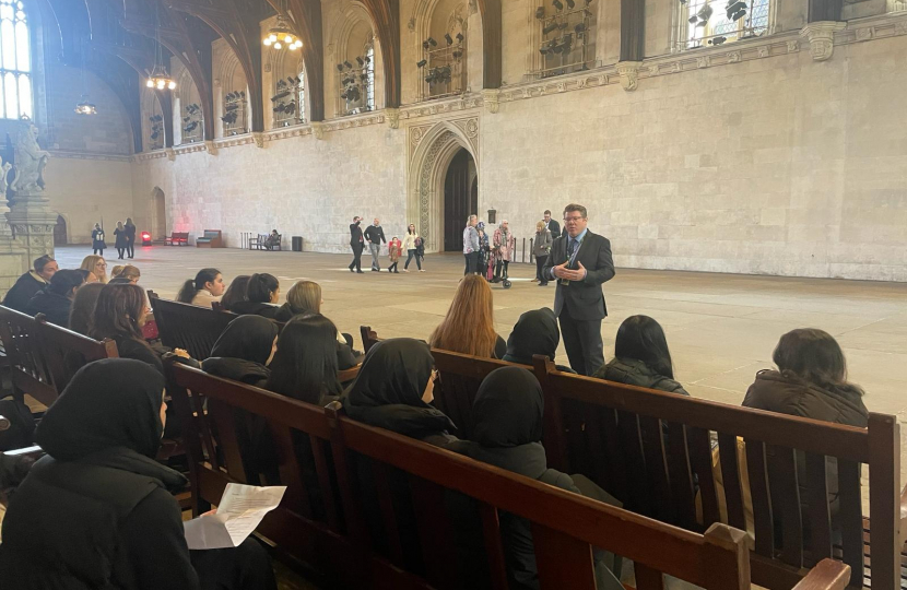 Dean Russell MP with Watford Girls School