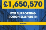 The MHCLG are providing £1.65 million in Watford & £513,000 in Three Rivers
