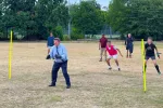 Dean Russell playing football