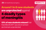 Meningitis vaccine poster