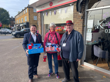 Dean Russell helps with the Poppy Appeal