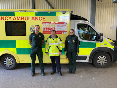 Dean Russell MP visits East of England Ambulance Service