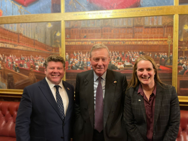 Dean Russell MP with Virginia Crosbie MP and Lord Robathan