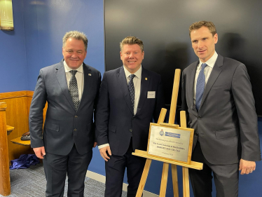 Dean Russell MP at the official opening of Watford Police Station